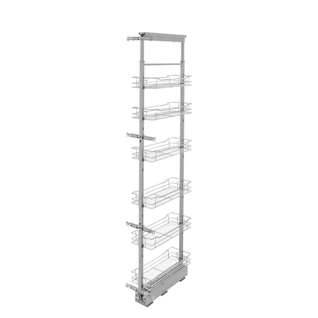 Rev-A-Shelf Steel, Silver, 9.61 in W, 73.63 in H, 21.72 in L, Silver 5773-08-CR-1
